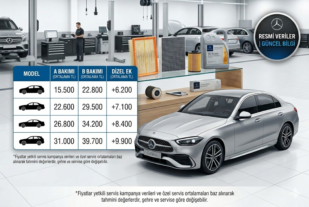 Mercedes Periyodik Bakım Fiyatları